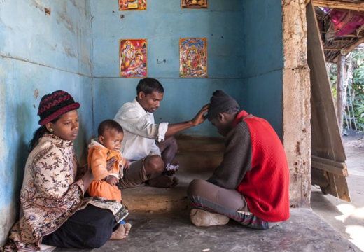 Chandre Oraon, man with tail